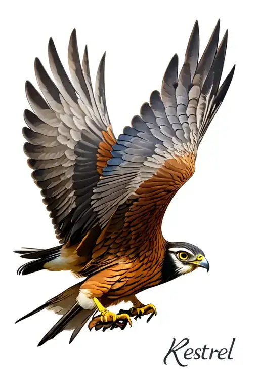 Kestrel tattoo design idea
