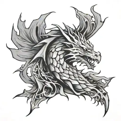 Dracarys tattoo design idea