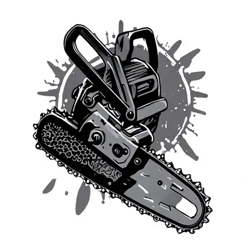 chainsaw tattoo design idea