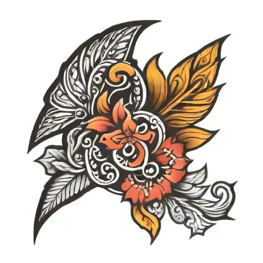 Romani symbols tattoo design idea