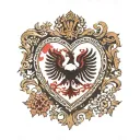 small outline of Bosnia and Albania intertwined, forming a heart shape? You could add a tiny symbol or emblem from each  tattoo design idea