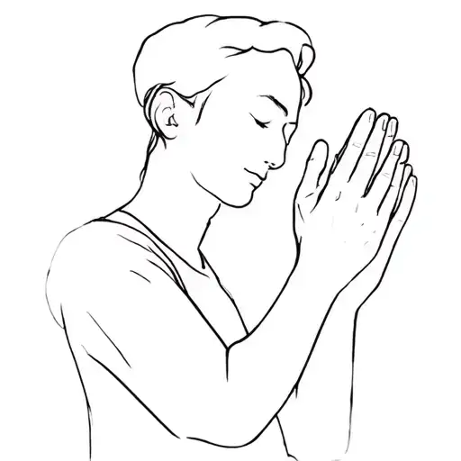 Amir prays tattoo design idea