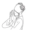 Amir prays tattoo design idea