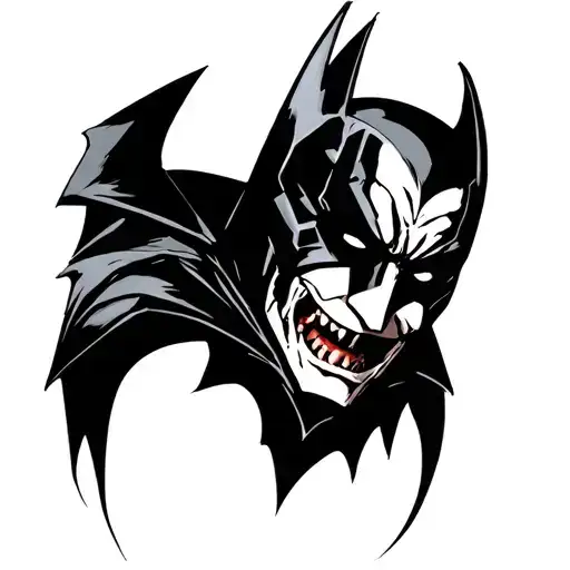 batman who laughs tattoo design idea