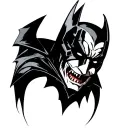 batman who laughs tattoo design idea