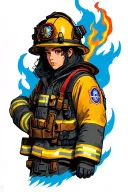 Firefighter tattoo design idea