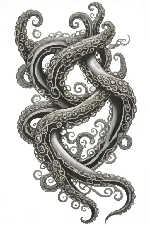 tentacles tattoo design idea