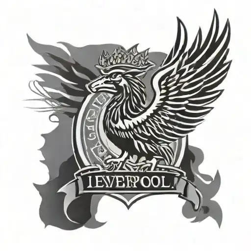 liverpool fc, ffc wacker münchen, vse st. pölten, liverbird tattoo design idea