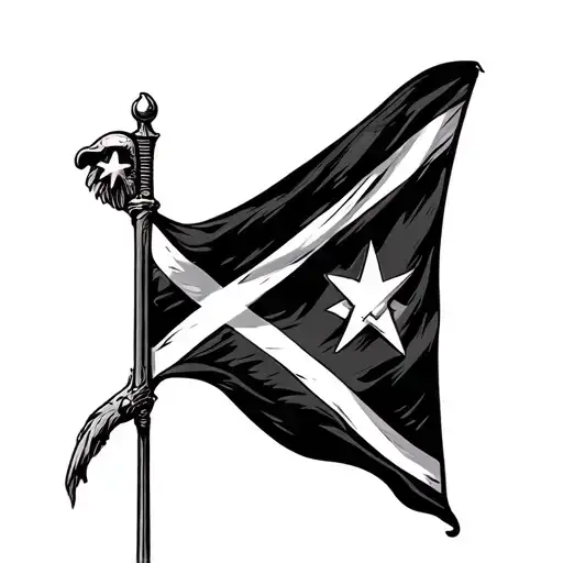 Rebel Flag tattoo design idea