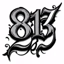 8 13 2018 in Roman numerals representing important dates tattoo design idea