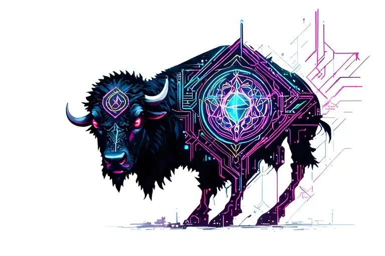 Buffalo Storm tattoo design idea