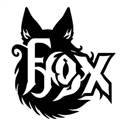 "Fox Box" "Fox Box" in the shape of a fox tail tattoo design idea