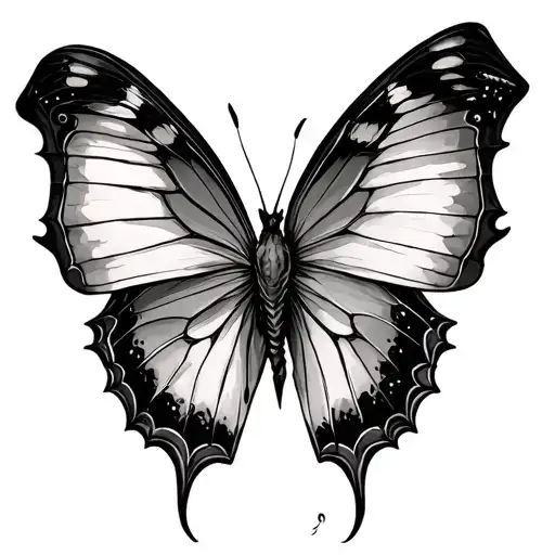 butterfly, bats, spitfire tattoo design idea