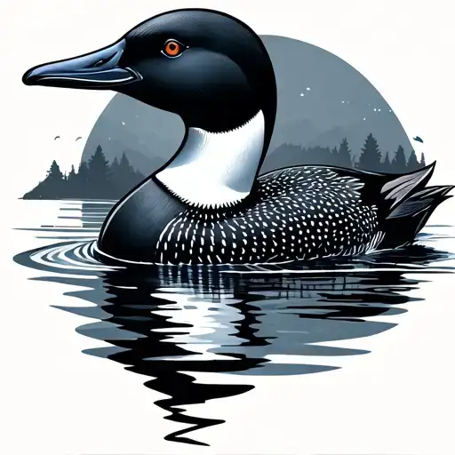 Loon tattoo design idea
