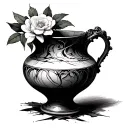 Broken Vase tattoo design idea