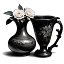 Broken Vase tattoo design idea