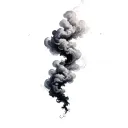 Coverup Clouds and Smoke tattoo design idea