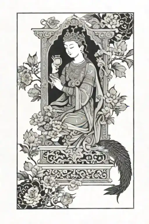 The style of painting used in ancient manuscripts is called illumination or miniature painting. Miniatures were small, o tattoo design idea