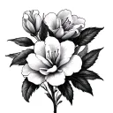 Azalea tattoo design idea