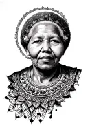 mandela pattern incorporating elements tattoo design idea