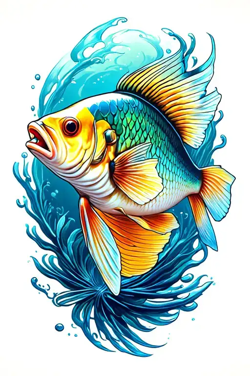 fish tattoo design idea
