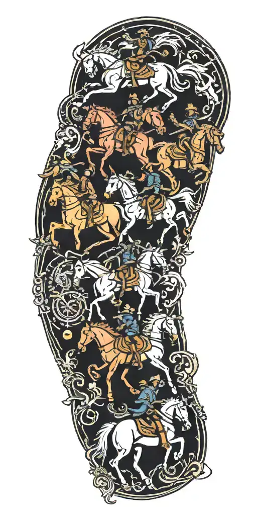 the four horsemen of the apocalypse tattoo design idea