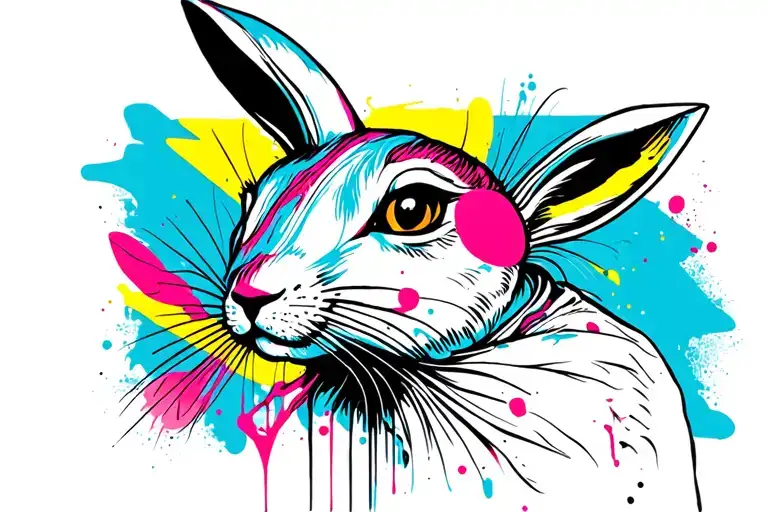 Bad bunny tattoo design idea