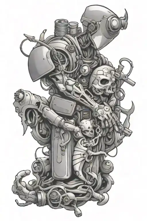 surgeon saving tattoo design idea