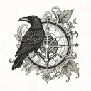 i have an anchor an vegvisir a compass and a raven on my arm. i want to continue this tattoo by adding some more nordic  tattoo design idea