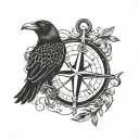 i have an anchor an vegvisir a compass and a raven on my arm. i want to continue this tattoo by adding some more nordic  tattoo design idea