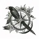 i have an anchor an vegvisir a compass and a raven on my arm. i want to continue this tattoo by adding some more nordic  tattoo design idea