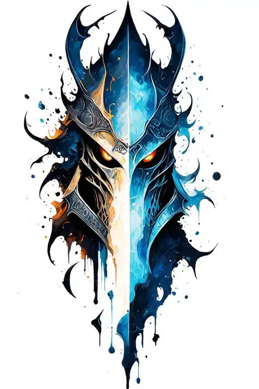dark souls  knight tattoo design idea