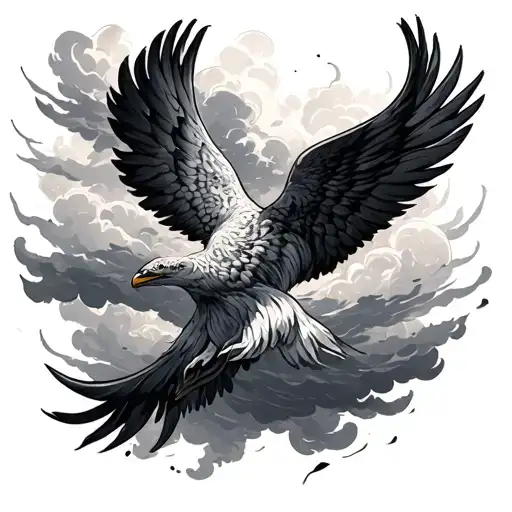 "seek first the kingdom of God and his righteousness, and all these things will be added to you" with faded clouds tattoo design idea