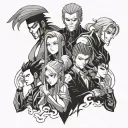 phantom troupe tattoo design idea