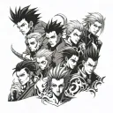 phantom troupe tattoo design idea