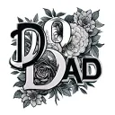 Dad tattoo design idea