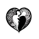unconditional love tattoo design idea