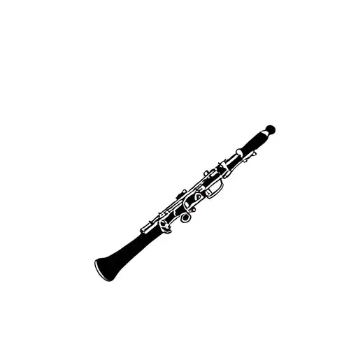clarinet tattoo design idea