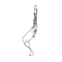clarinet tattoo design idea
