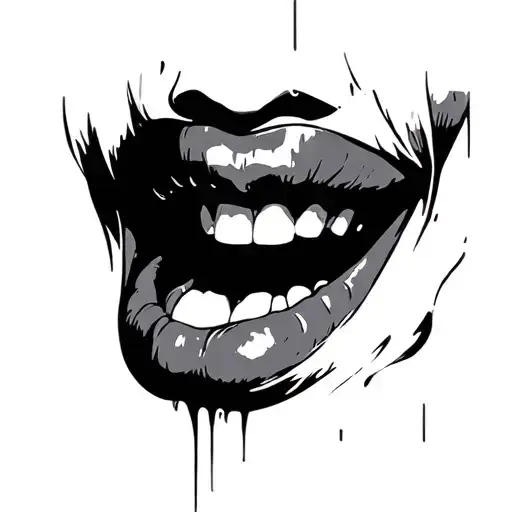 Throat tattoo design idea