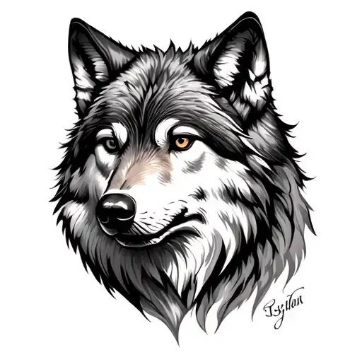 wolf head on forearm tattoo tattoo design idea