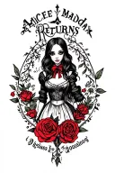 alice madness returns tattoo design idea