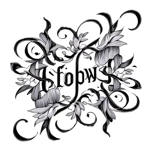 Two Word Ambigram Generator tattoo design idea