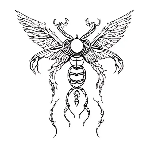 Gemini cancer zodiac tattoo design idea