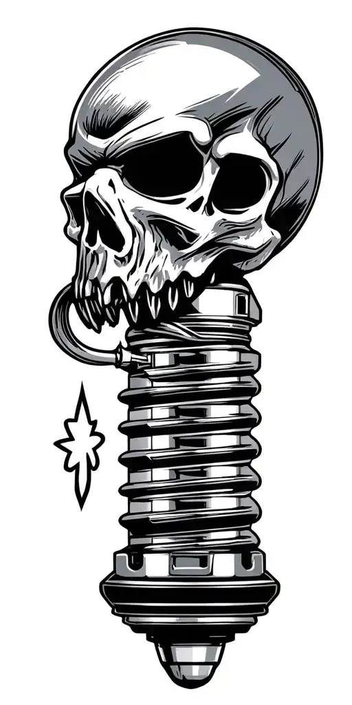 reaper spark plugs nitrous bottle turbo tattoo design idea