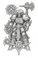 ultramarine warhammer 40k tattoo design idea