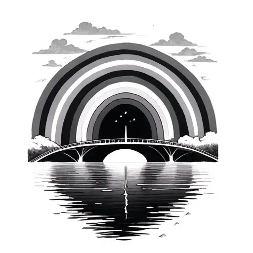 Rainbow Bridge tattoo design idea