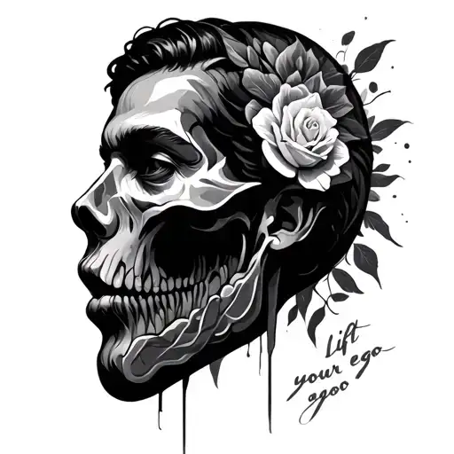 lift your ego tattoo design idea
