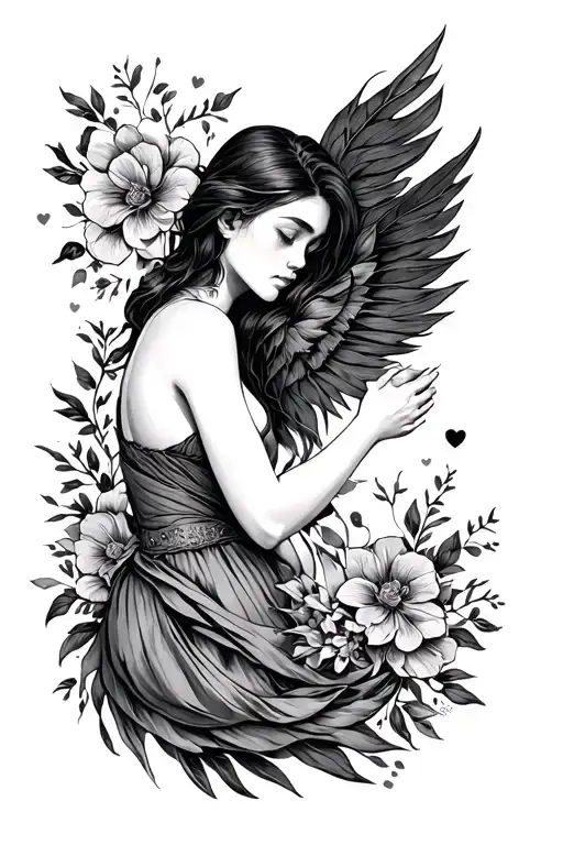 Lost in life until I found my love. the pain I've endured but also the path that leads to my future full of happiness. tattoo design idea