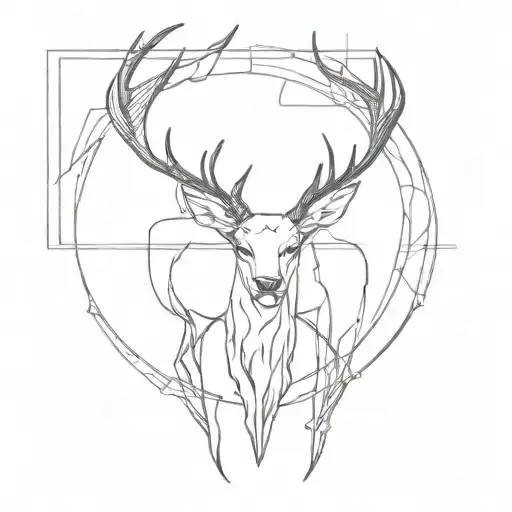 cerf ornemental tattoo tattoo design idea
